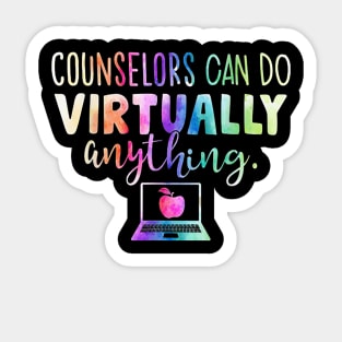 Funny Counselors Can Do Virtually Anything Sticker